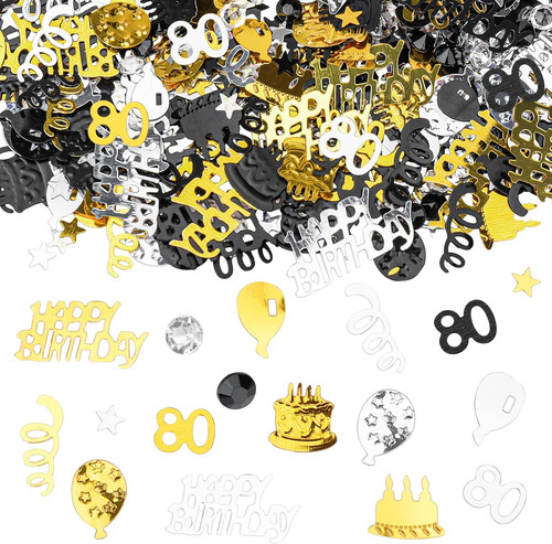 Konfetti geburtstag - konfetti, 80