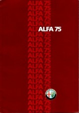  Alfa Romeo 75, 1.6 - 1.8 - 2.0 - 2.5 V6 Prospekt  