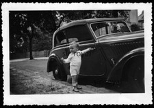 Little Boy Standing at Vintage