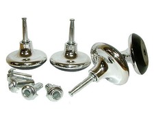 4 x Chromgleiter - Sofa Stuhl