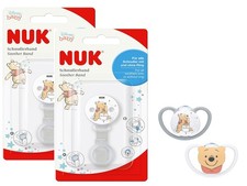 NUK Star Schnuller Winnie Pooh Gr. 2 (6–18M) + 2 Saugerbänder – BPA-frei