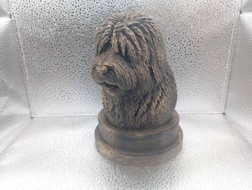 Hundebüste bobtail figur - bobtail, deko