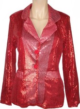 ROTES DAMEN PAILLETTEN JACKET