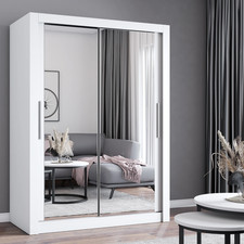 Schwebetürenschrank Schrank Kleiderschrank MILAN mit Spiegel 180 cm