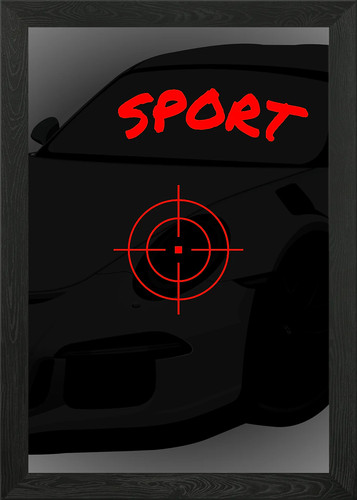 Sportwagen ziel gerahmtes - sportwagen,