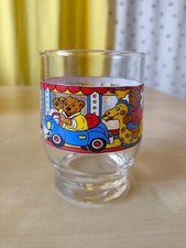 Develey altes Senfglas vintage Rarität Rummel Volksfest Bären Jahrmarkt bunt