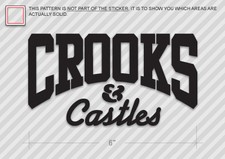(2x) Crooks & Castles Sticker