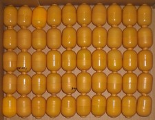 50 leere Ü-Ei Kapseln orange