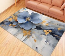 3D Elegant Blau Blumen M6157