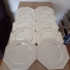 10 Stück WMF Platzteller  cromargan, 8-eckig