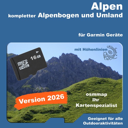 Alpen karte topo - alpen,