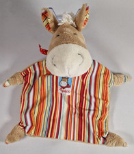 ? Sigikid Schmusetuch Esel | Kuscheltuch Rainbow Collection | Plüschtier Baby