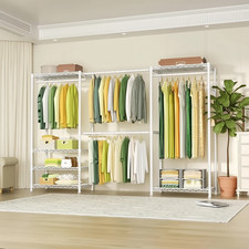 Kleiderständer Stabil Garderobenständer Verstellbar Kleiderstange 230*35*180 cm