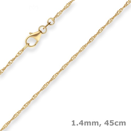 4mm singapurkette goldkette - 1,4mm,