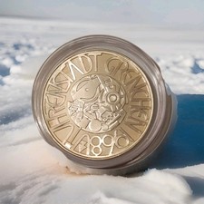 Uhrenstadt Grenchen / Silber 0.9 / 15 g Schweiz 1968  / unzirkuliert 