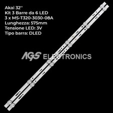 KIT 2 BARRES 6 LED-TV AKAI