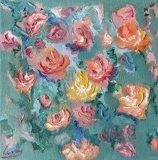 Ölbild Gemälde Blumen