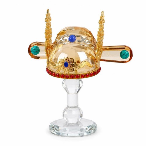 Kristallhut mit golddekor - kristallhut,