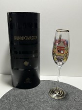 Friedensreich Hundertwasser Champagnerglas Sektflöte Schneckenhäuser Ars Mundi