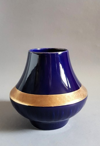 Porzellan vase goldrelief - -,
