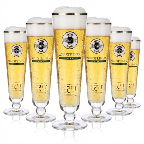 Warsteiner bier glas - 6x,