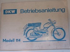 Betriebsanleitung Zweirad Union  DKW Modell 114