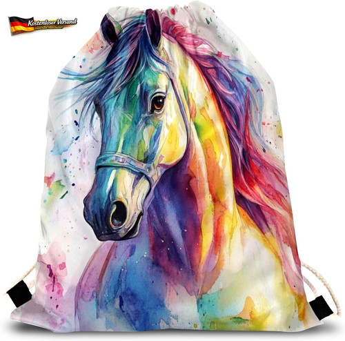 Pferde rucksack sportbeutel - pferde,