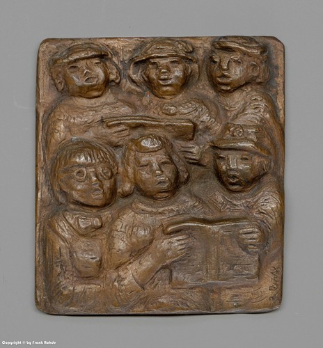 Bronze relief karl kluth - relief,
