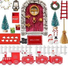 Weihnachten Deko Wichteltür