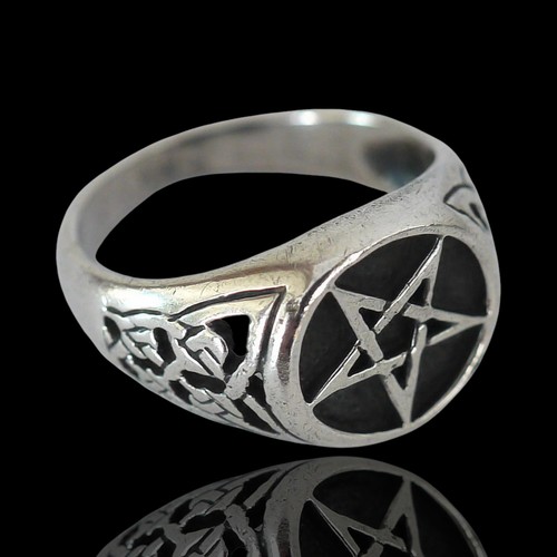 925 silberring pentagramm - , &