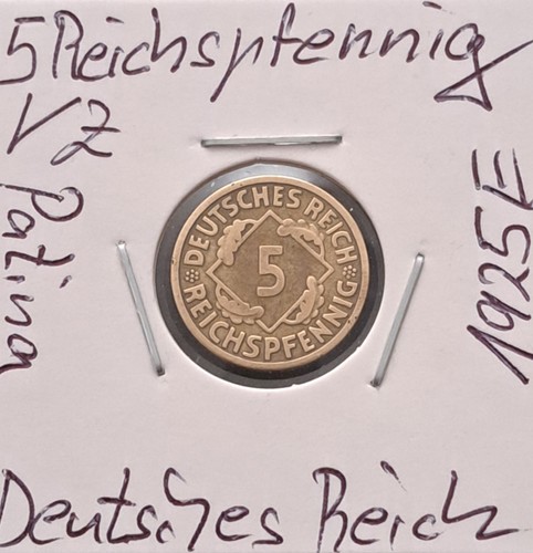 Reichspfennig 1925 e - 5,