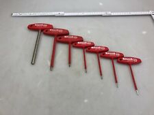 7x WIHA 334 Stiftschlüssel Steckschlüssel Innensechskant Quergriff