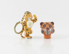 Esso === 2 x Tiger Schlüsselanhänger + Kopf Werbefigur Reklame Maskottchen