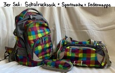 Satch 3er Set Schulranzen Schulrucksack + Sporttasche + Federmappe Federmäppchen