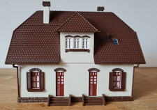 1x Modellhaus H0 mit aufwändiger Beleuchtungsinstallation, sauber gebaut