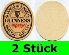 2 Stück Bierdeckel Guinness