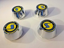Schmidt Nabendeckel SC2 Chrom-Gelb 4 Stück 63,3mm Bohrung für Schmidt Alufelgen