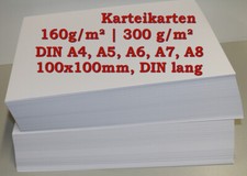 Karteikarten 160g, 300g, DIN