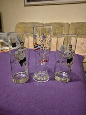 3 Fußball Biergläser Glas,  1x2012 DFB , Mehmet Özil, Philipp Lahm,  1EM 2000
