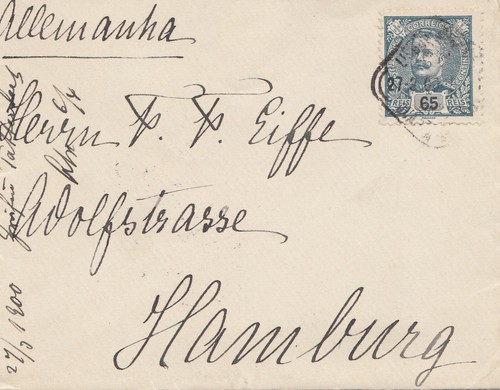 Portugal 1900 brief nach - 1900,