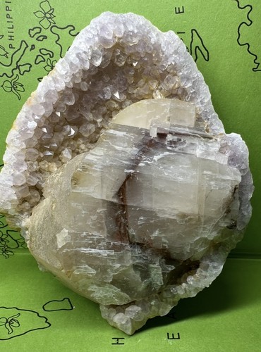 10x8cm amethyst calcit - 10x8cm,