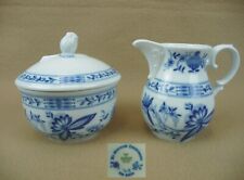 Alt Mitterteich Zwiebelmuster Porzellan Milchkännchen + Zuckerdose - neuwertig