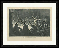 Kriegsrat der Sioux Indianer Tomahawk Friedenspfeife Smith Faksimile_E 25434