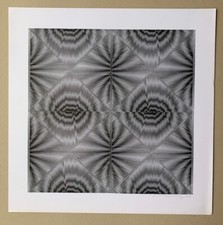 Ludwig Wilding kinetische Komposition Zinkographie 1969 handsigniert und datiert