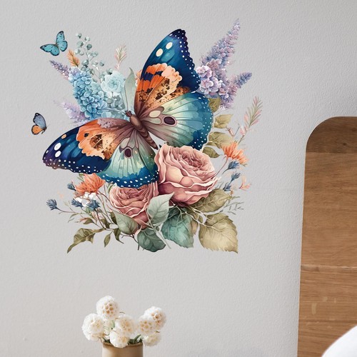 Blumen-Schmetterlings-Wandtatt