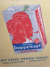 Werbung/Tabak Pfeife/Vogelsang Doppelkopf/Virginia Tabak/ ca 30x25 cm #W186A