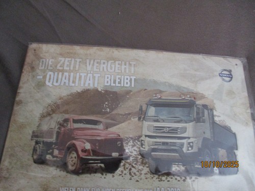 Blechschild volvo iaa - blechschild.,