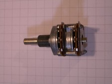 1 Stk. Potentiometer 10K, Stereo, 6mm Metall 0,2W RUF