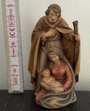 Krippenfigur Kostner Krippe - Heilige Familie Holz Handgeschnitzt - Neu