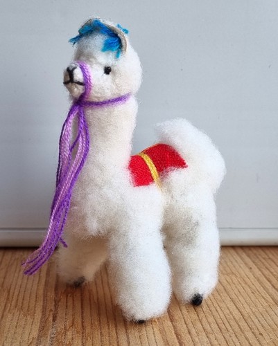 Felltier alpaka figur 10cm - alpaka,